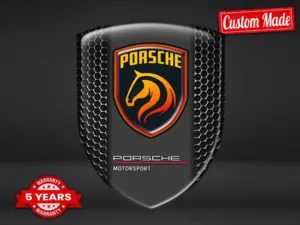 Porsche Autocollants Logo Imprimés Édition Premium Perso